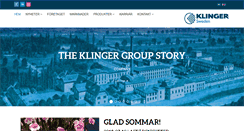 Desktop Screenshot of klinger.se